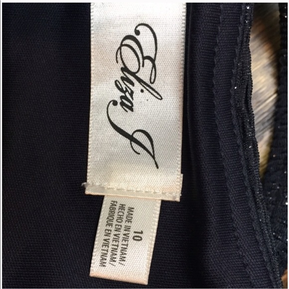 New Eliza J Dress Cocktail Shimmery Charcoal - Picture 7 of 8